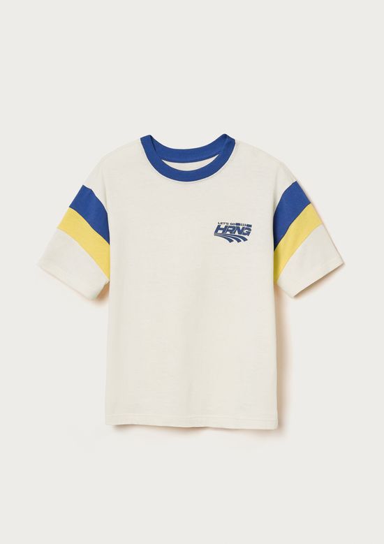 Foto do produto: Camiseta Infantil Menino Manga Curta Estampada - Off white