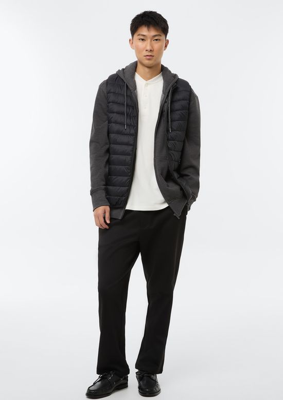 Foto do produto: Jaqueta Básica Masculina Regular Em Moletom Peluciado - Cinza