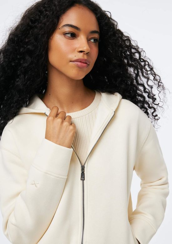 Foto do produto: Jaqueta Feminina Em Moletom - Off white
