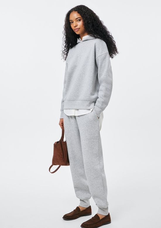 Foto do produto: Calça Feminina Jogger Em Moletom - Cinza