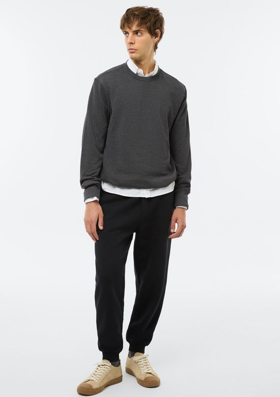 Foto do produto: Blusão Básico Masculino Comfort Em Moletom Peluciado - Cinza