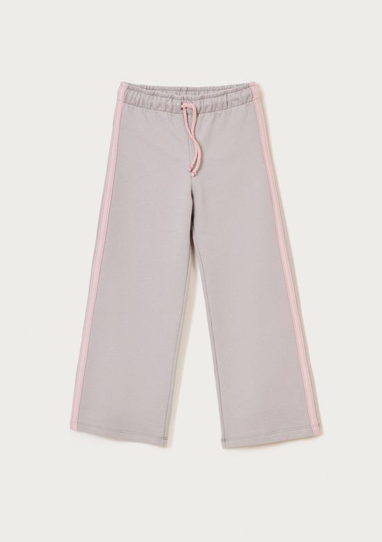 Foto do produto: Calça Wide Leg Infantil Menina Em Moletom - Cinza