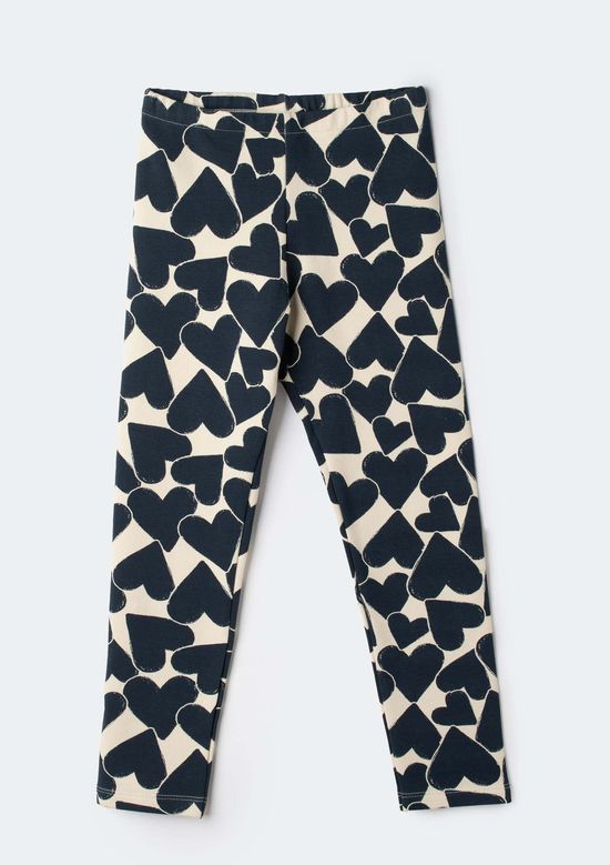 Foto do produto: Calça Legging Infantil Em Malha Estampada - Azul