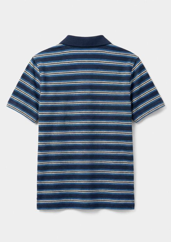 Foto do produto: Camisa Polo Masculina Em Piquet Fio Tinto - Azul
