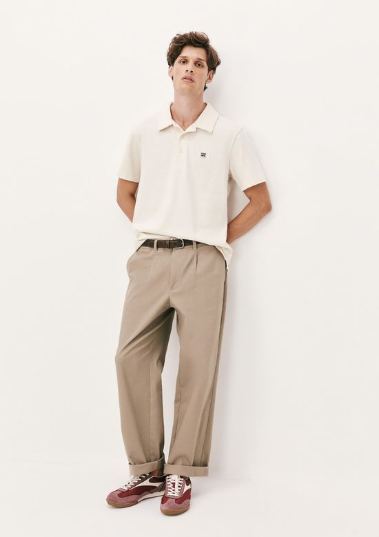 Foto do produto: Camisa Polo Masculina Manga Curta Comfort - Off white