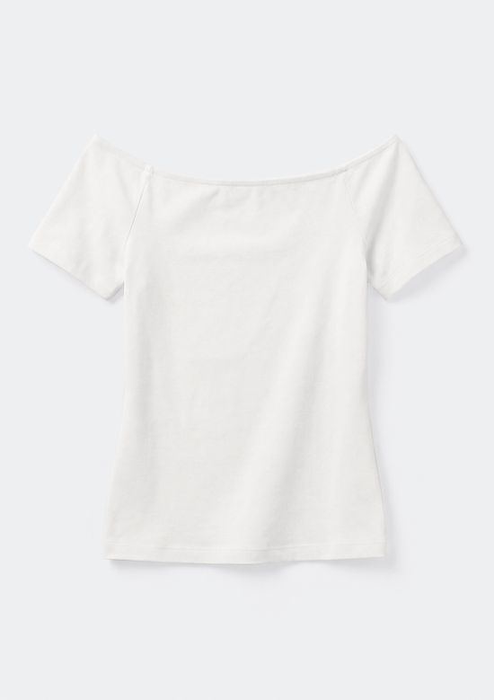 Foto do produto: Blusa Teen Manga Curta Ombro A Ombro - Off white