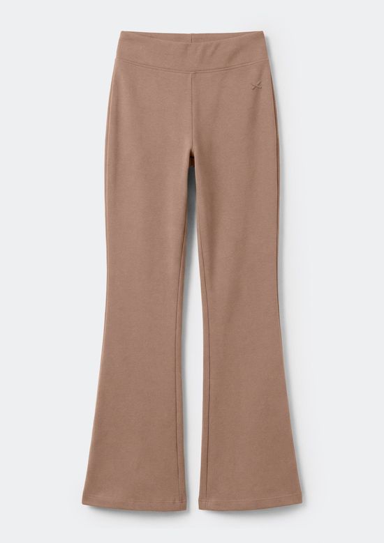 Foto do produto: Calça Teen Flare Cós Alto Com Bordado - Marrom