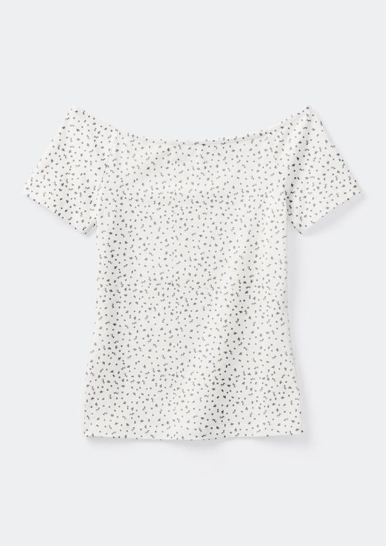 Foto do produto: Blusa Teen Manga Curta Ombro A Ombro - Off white