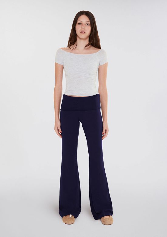 Foto do produto: Calça Teen Flare Com Cós Dobrável - Azul