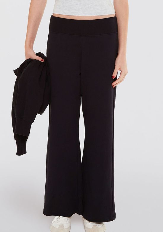 Foto do produto: Calça Teen Flare Cós Alto Com Bordado - Preto