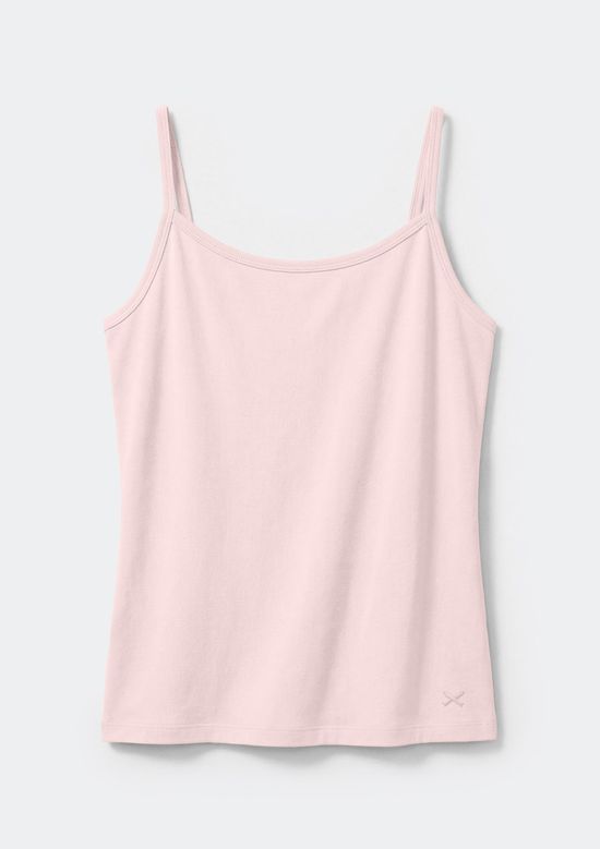 Foto do produto: Regata Teen Alças Finas Com Bordado - Rosa