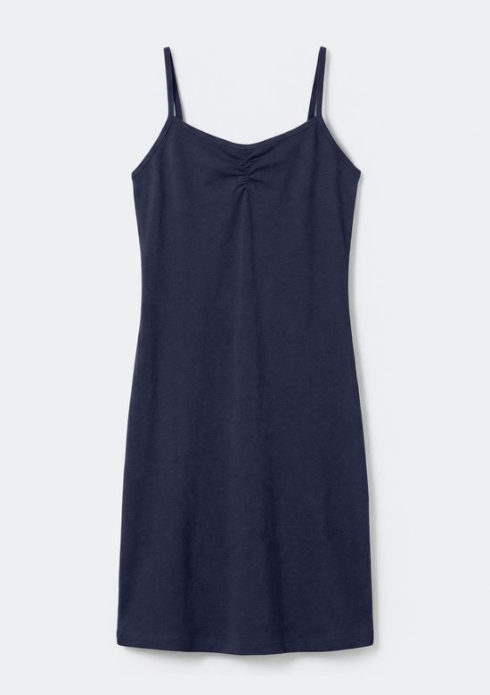 Foto do produto: Vestido Teen Curto Com Franzido - Azul