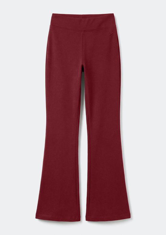 Foto do produto: Calça Teen Flare Cós Alto Com Bordado - Vinho