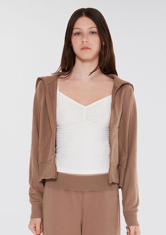Foto do produto: Regata Teen Alças Finas Decote Franzido - Off white