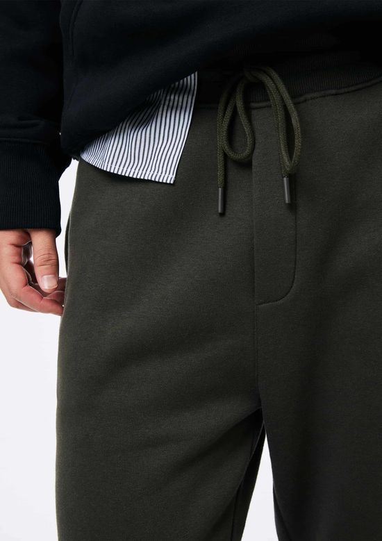 Foto do produto: Calça Básica Masculina Jogger Em Moletom Peluciado - Verde
