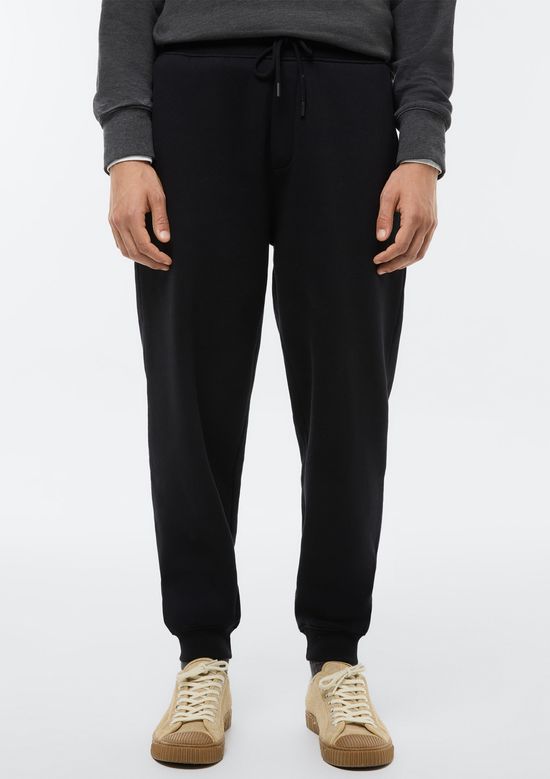 Foto do produto: Calça Básica Masculina Jogger Em Moletom Peluciado - Preto