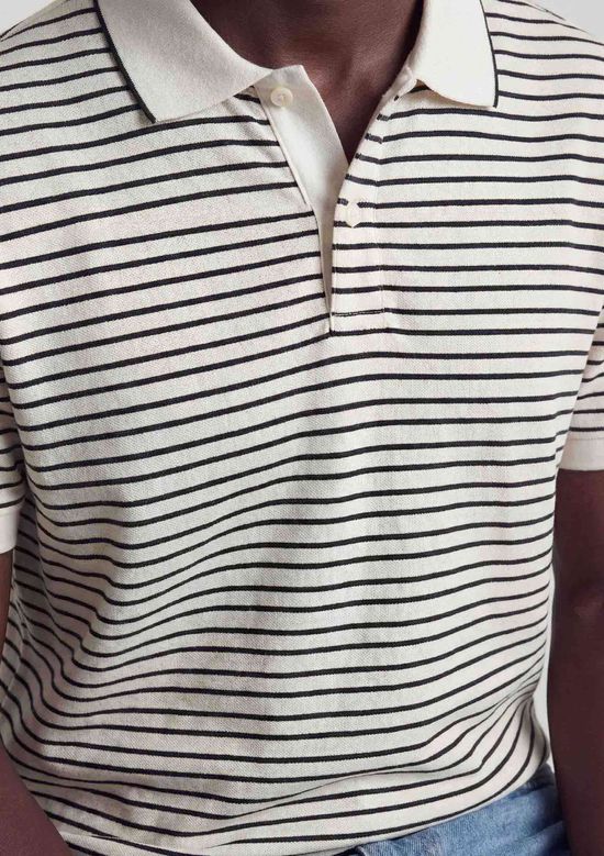 Foto do produto: Camisa Polo Masculina Manga Curta Fio Tinto - Azul