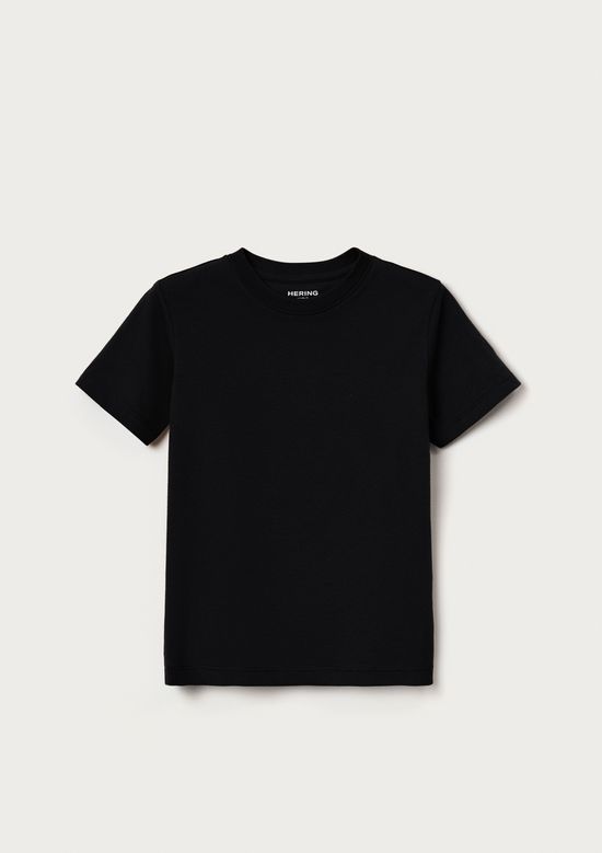 Foto do produto: Camiseta Básica Infantil Menino Manga Curta Slim - Preto