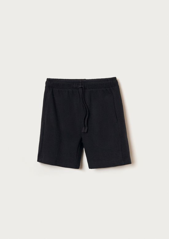 Foto do produto: Bermuda Infantil Menino Em Interlock - Preto