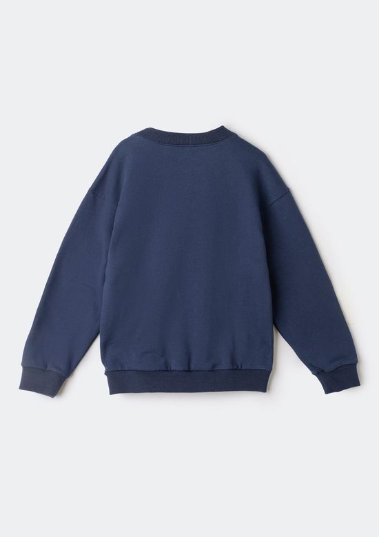 Foto do produto: Blusão Infantil Menino Em Moletom Estampado - Azul