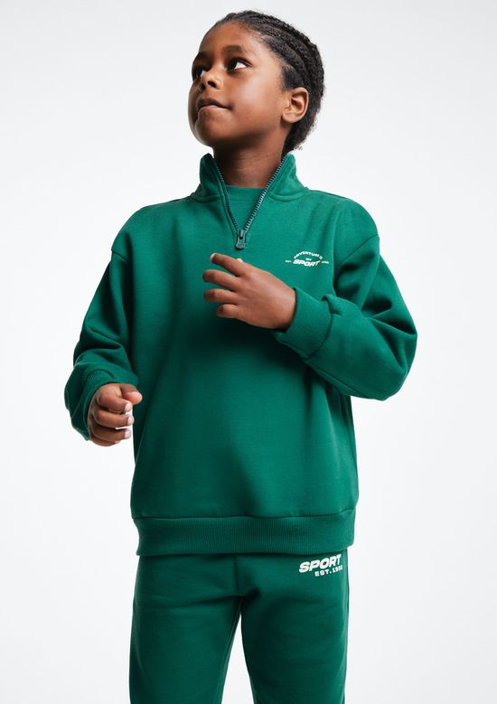Foto do produto: Blusão Infantil Menino Em Moletom - Verde