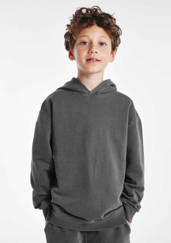 Foto do produto: Blusão Infantil Menino Em Moletom - Cinza