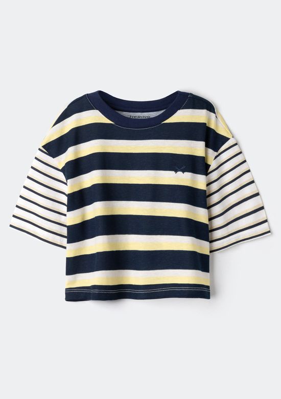 Foto do produto: Blusa Infantil Menina Boxer Oversized - Azul