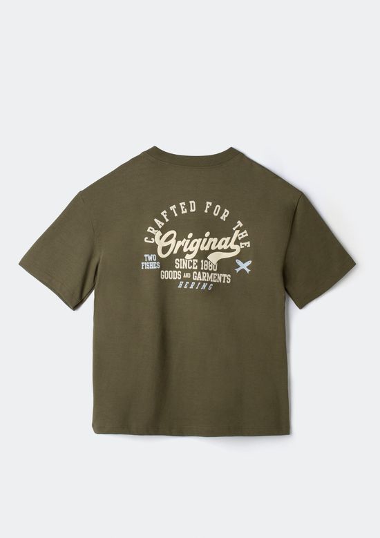 Foto do produto: Camiseta Infantil Menino Manga Curta Com Estampa - Verde