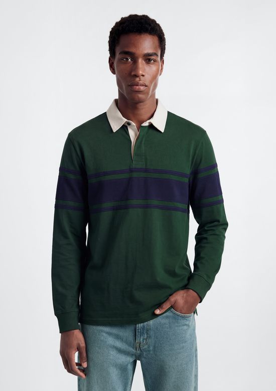 Foto do produto: Camisa Polo Masculina Comfort Fio Tinto - Verde