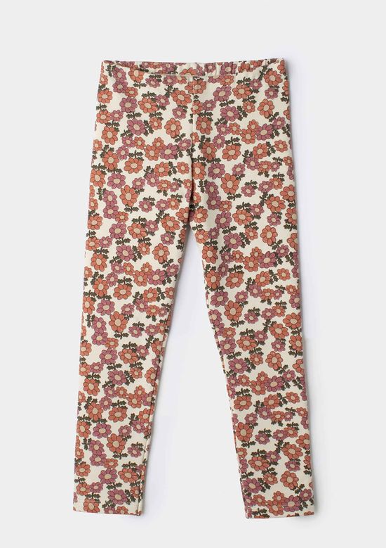 Foto do produto: Calça Legging Infantil Em Malha Estampada - Rosa
