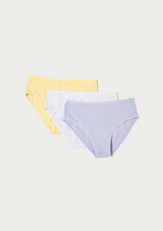 Foto do produto: kit Com 3 Calcinhas Infantil Em Ribana - Multicolorido