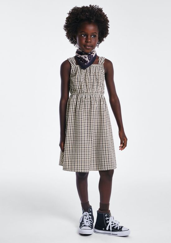 Foto do produto: Vestido Infantil Curto Godê - Marrom