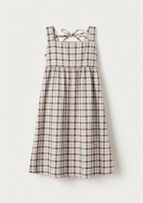 Foto do produto: Vestido Infantil Curto Godê - Marrom