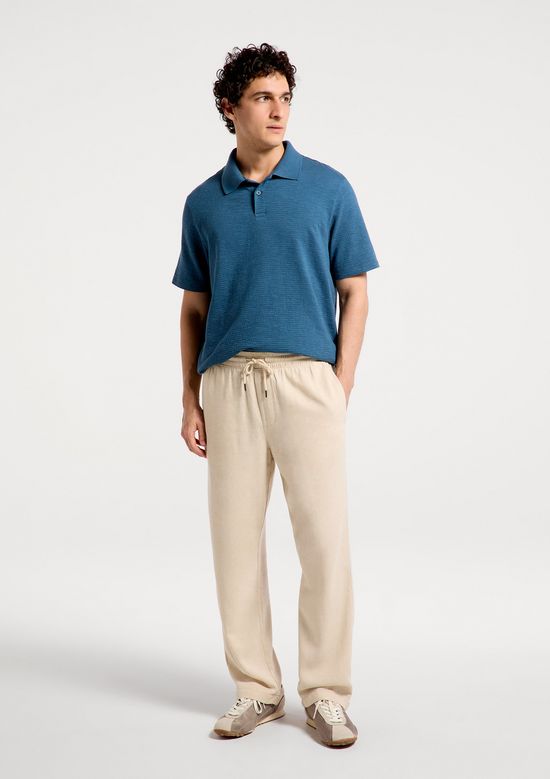 Foto do produto: Polo Masculina Regular Texturizada - Azul