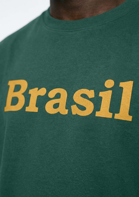 Foto do produto: Camiseta Masculina Com Estampa Drop Brasil - Verde