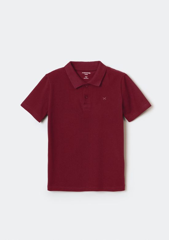 Foto do produto: Camisa Polo Infantil Menino Com Bordado - Vinho