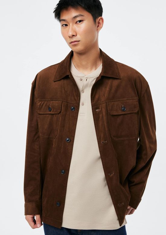 Foto do produto: Jaqueta Masculina Em Suede Leve - Verde