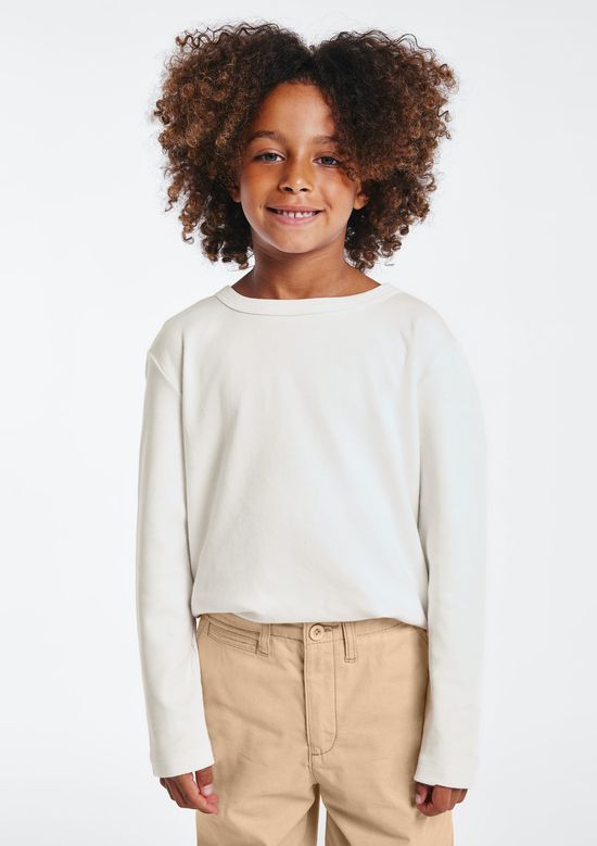 Foto do produto: Camiseta Infantil Menino Manga Longa - Branco