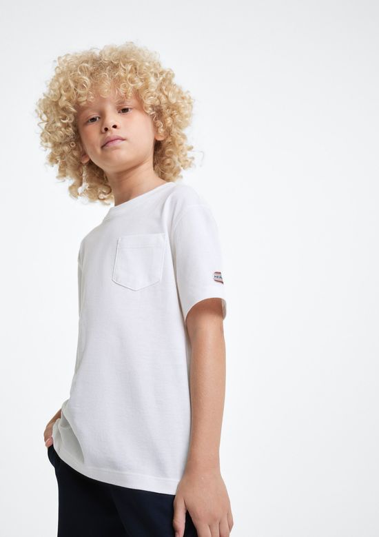 Foto do produto: Camiseta Infantil Menino Com Patch - Off white