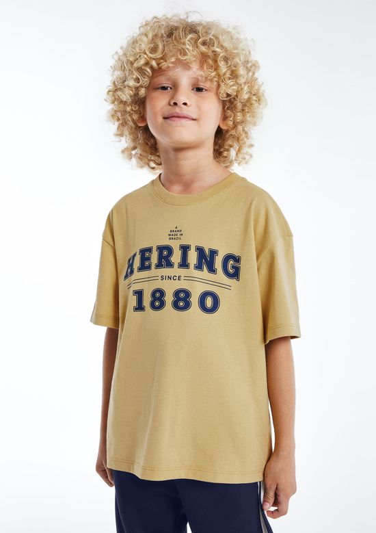 Foto do produto: Camiseta Infantil Menino Com Estampa - Bege