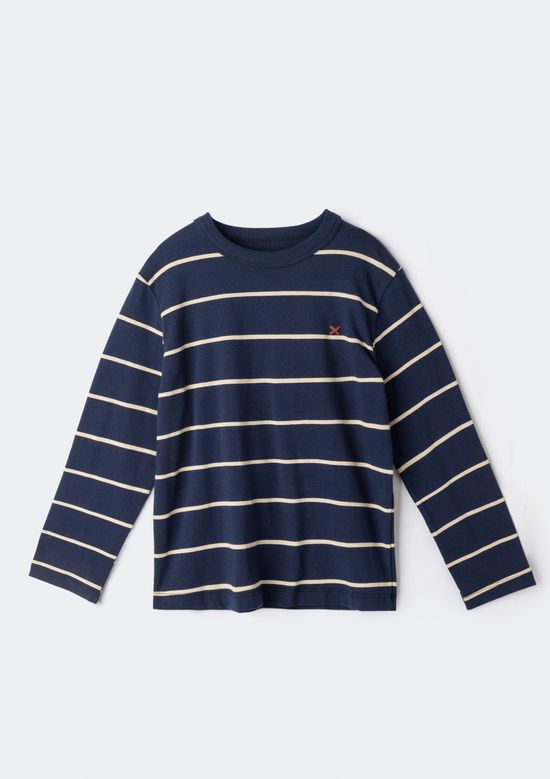 Foto do produto: Camiseta Infantil Menino Manga Longa Estampada - Azul