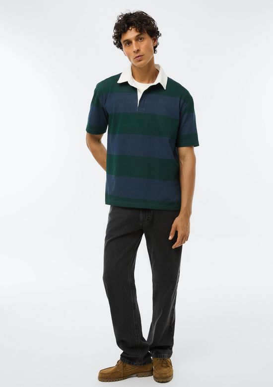 Foto do produto: Camisa Polo Masculina Comfort Estampada - Azul