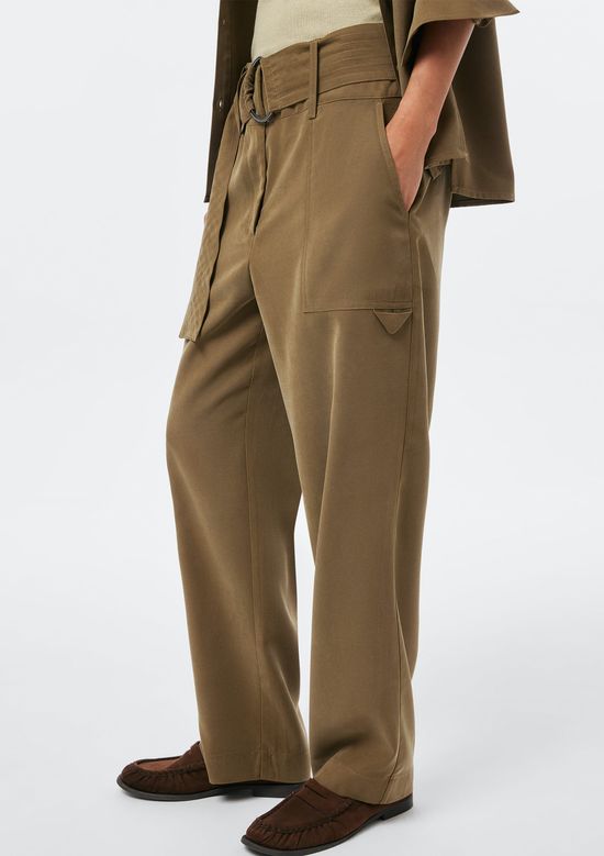 Foto do produto: Calça Feminina Peach Touch Com Cinto - Verde