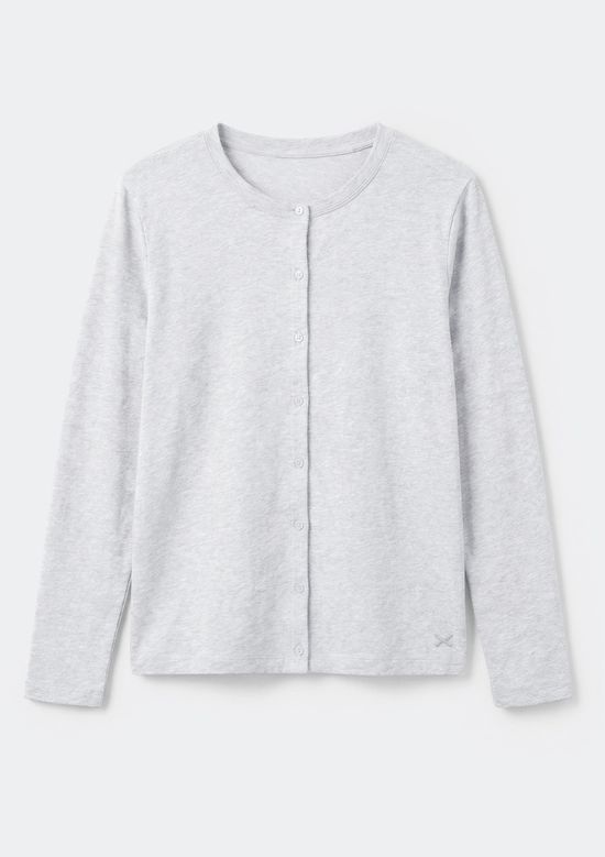Foto do produto: Cardigan Teen Em Ribana Com Botões - Cinza