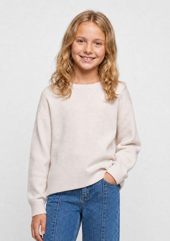 Foto do produto: Blusão Infantil Menina Em Tricô - Off white