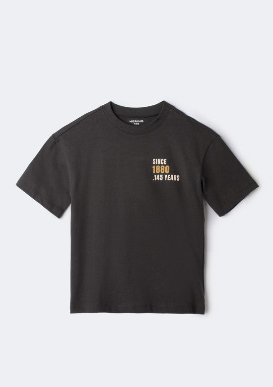 Foto do produto: Camiseta Infantil Menino Manga Curta Com Estampa - Cinza