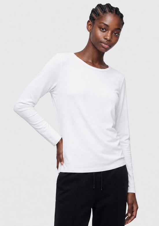 Foto do produto: Camiseta Feminina Manga Longa Decote Canoa Segunda Pele Hering Aquece - Branco