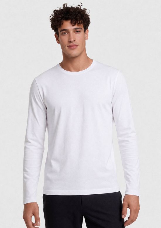 Foto do produto: Camiseta Masculina Manga Longa Segunda Pele Hering Aquece - Branco