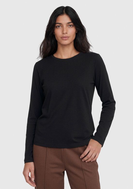 Foto do produto: Camiseta Feminina Manga Longa Segunda Pele Hering Aquece - Preto