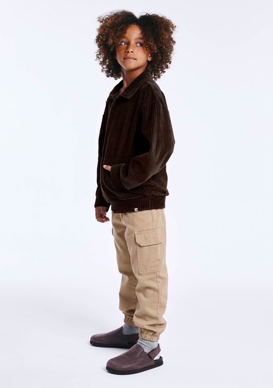 Foto do produto: Calça Infantil Menino Jogger Em Sarja - Bege